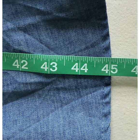 Boho Chambray Maxi Skirt High Low Hem Full Flowing Romantic Bow Tie Waist M NWT - Picture 9 of 9